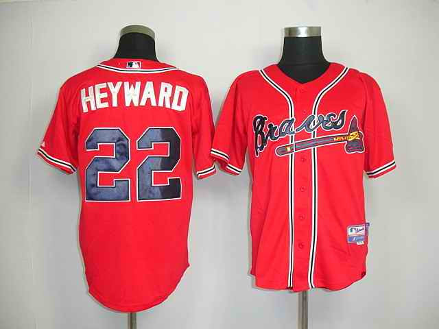 Heyward Atlanta Braves red jersey
