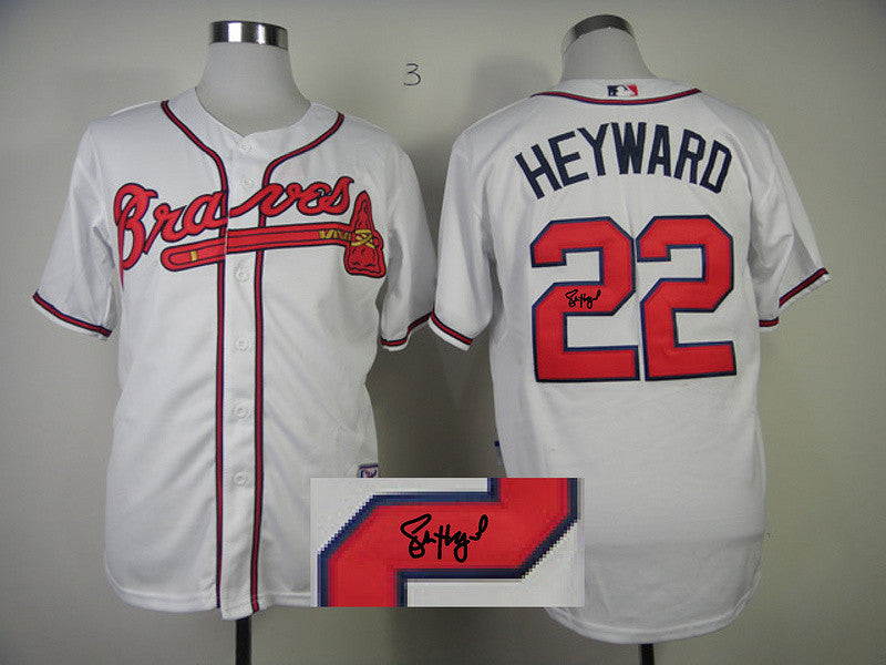 Heyward Atlanta Braves white jersey