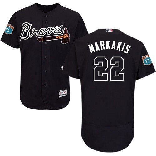 Nick Markakis Atlanta Braves navy jersey
