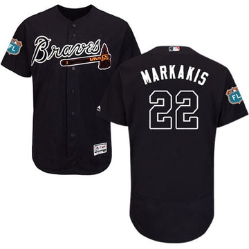 Nick Markakis Atlanta Braves navy jersey