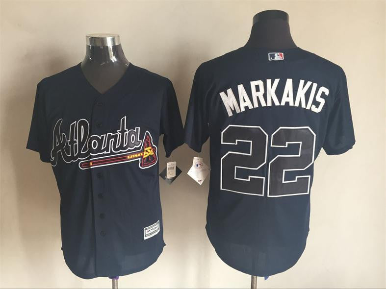 Nick Markakis Atlanta Braves navy jersey