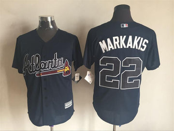 Nick Markakis Atlanta Braves navy jersey