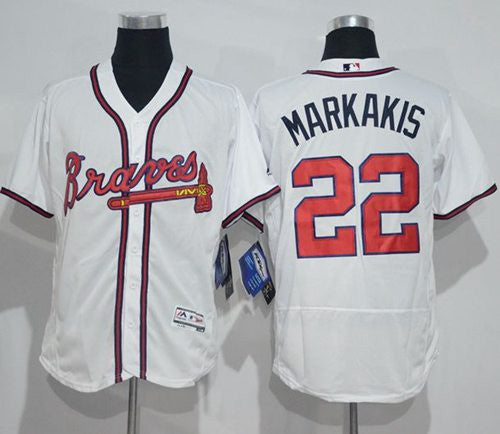 Nick Markakis Atlanta Braves white Authentic jersey