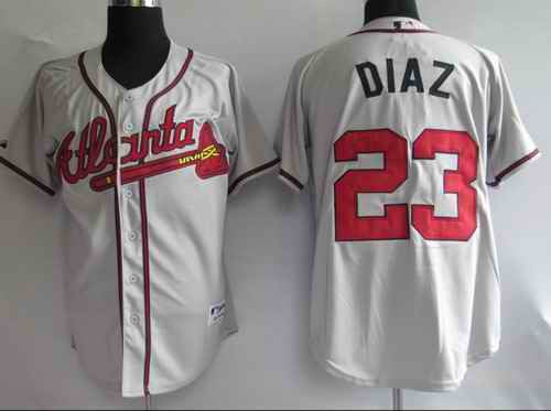 Diaz Atlanta Braves grey jersey