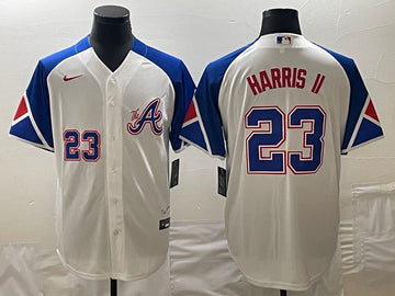 Michael Harris II Atlanta Braves white City Connect jersey