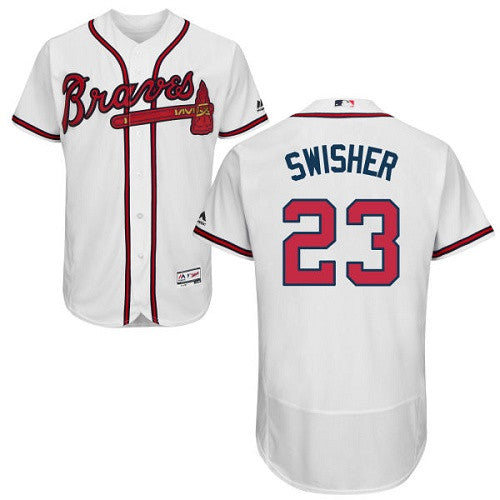 Nick Swisher Atlanta Braves white jersey