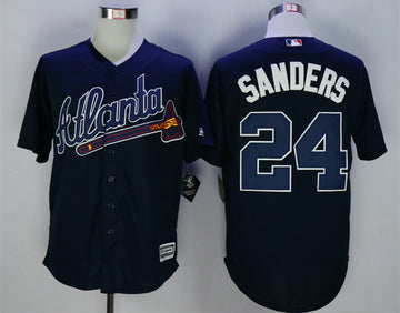 Deion Sanders Atlanta Braves blue jersey