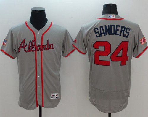 Deion Sanders Atlanta Braves grey Fashion jersey