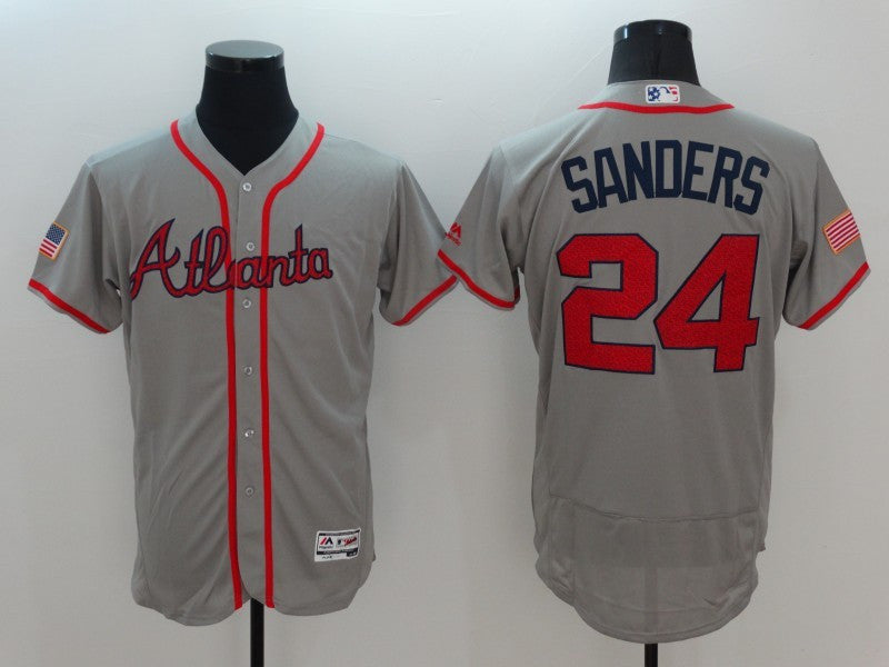 Deion Sanders Atlanta Braves grey Fashion jersey
