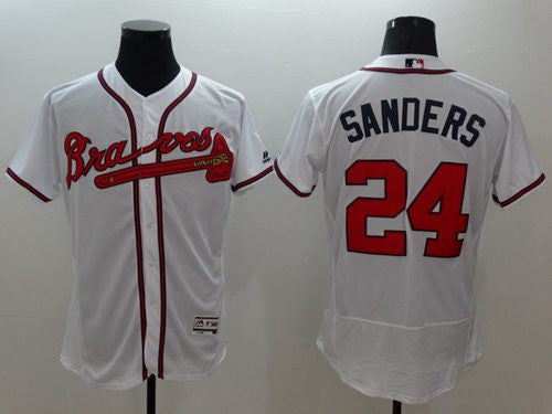 Deion Sanders Atlanta Braves white Authentic jersey
