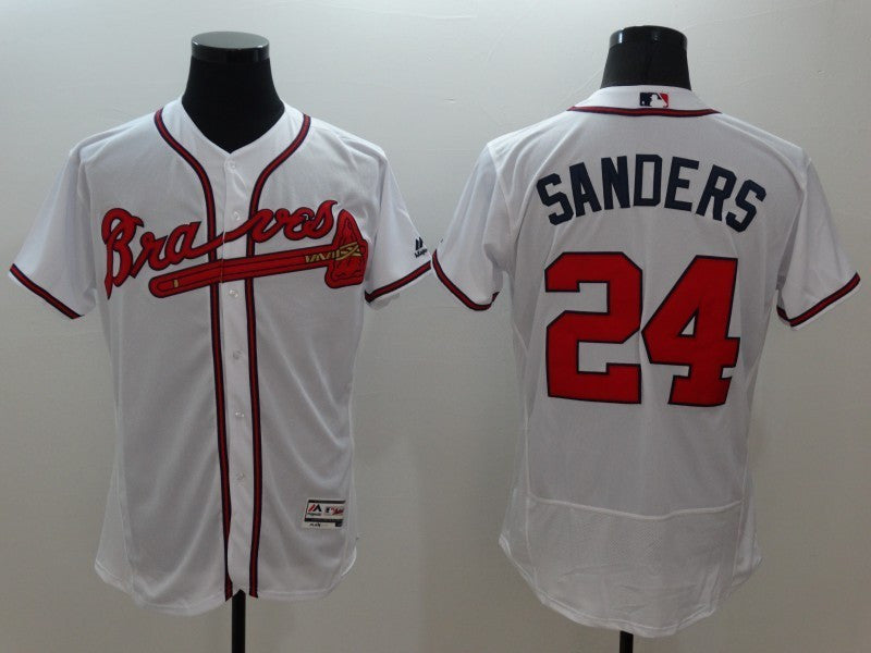 Deion Sanders Atlanta Braves white jersey