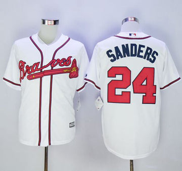 Deion Sanders Atlanta Braves white jersey