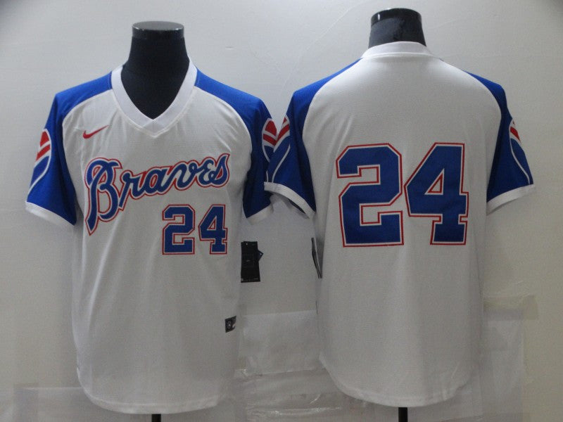 Deion Sanders Atlanta Braves white jersey