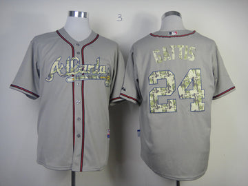 Gattis Grey Atlanta Braves camo Camo jersey