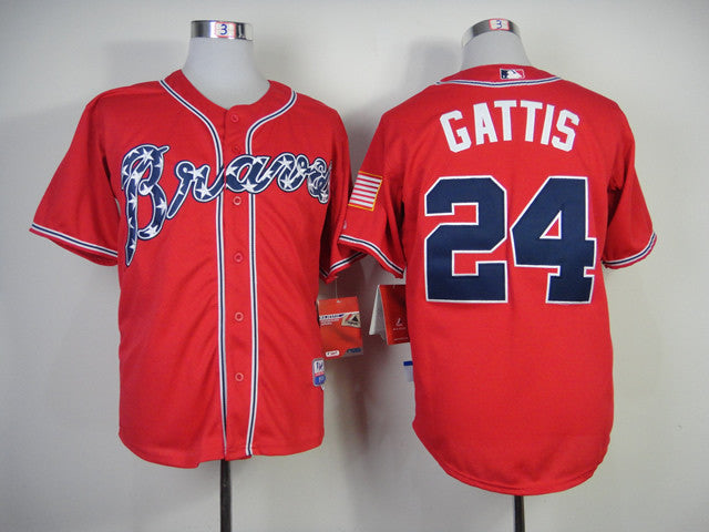 Gattis Atlanta Braves red jersey
