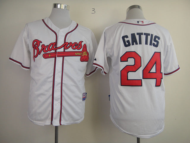 Gattis Atlanta Braves white jersey