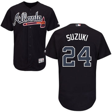 Kurt Suzuki Atlanta Braves navy jersey