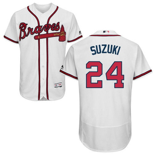 Kurt Suzuki Atlanta Braves white jersey