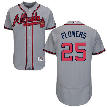 Tyler Flowers Atlanta Braves gray jersey