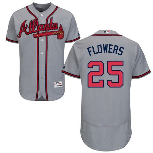 Tyler Flowers Atlanta Braves gray jersey