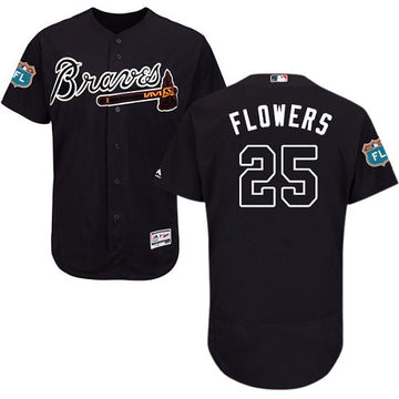 Tyler Flowers Atlanta Braves navy jersey