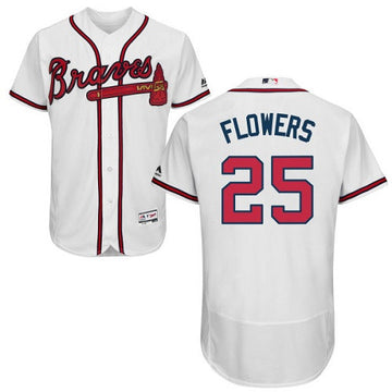 Tyler Flowers Atlanta Braves white jersey