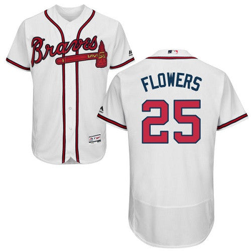 Tyler Flowers Atlanta Braves white jersey