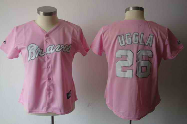 Uggla Atlanta Braves pink jersey