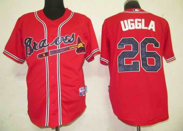 Uggla Atlanta Braves red jersey