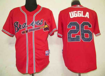 Uggla Atlanta Braves red jersey