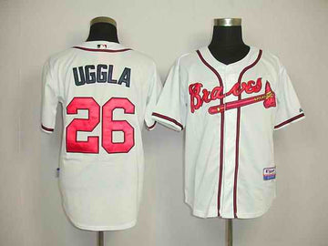 Uggla Atlanta Braves white jersey