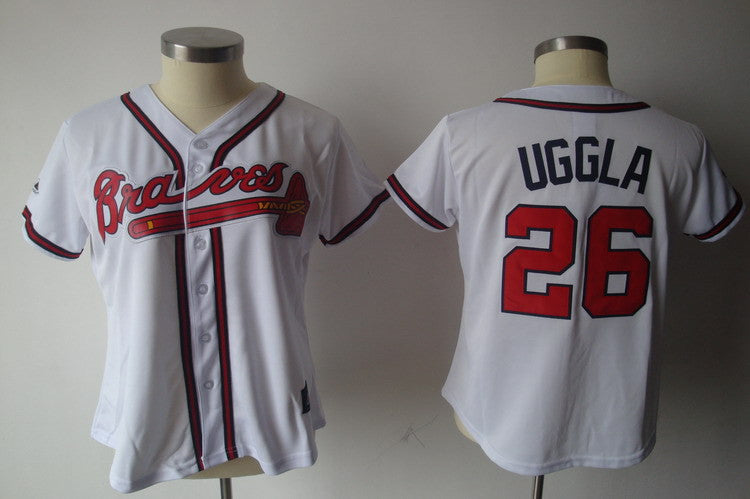 Uggla Atlanta Braves white jersey