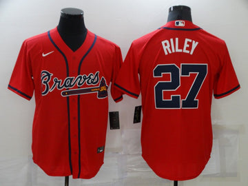 Austin Riley Atlanta Braves red jersey