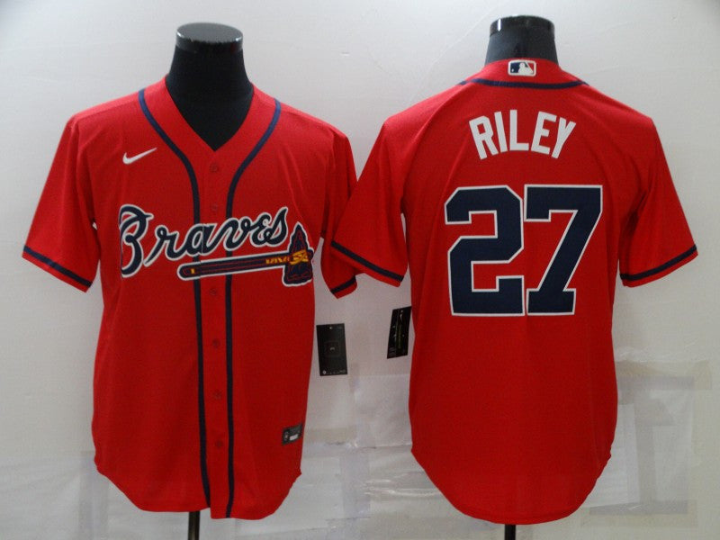 Austin Riley Atlanta Braves red jersey