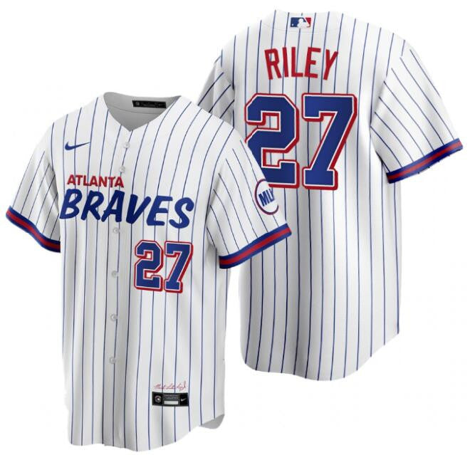 Austin Riley Atlanta Braves white City Connect jersey