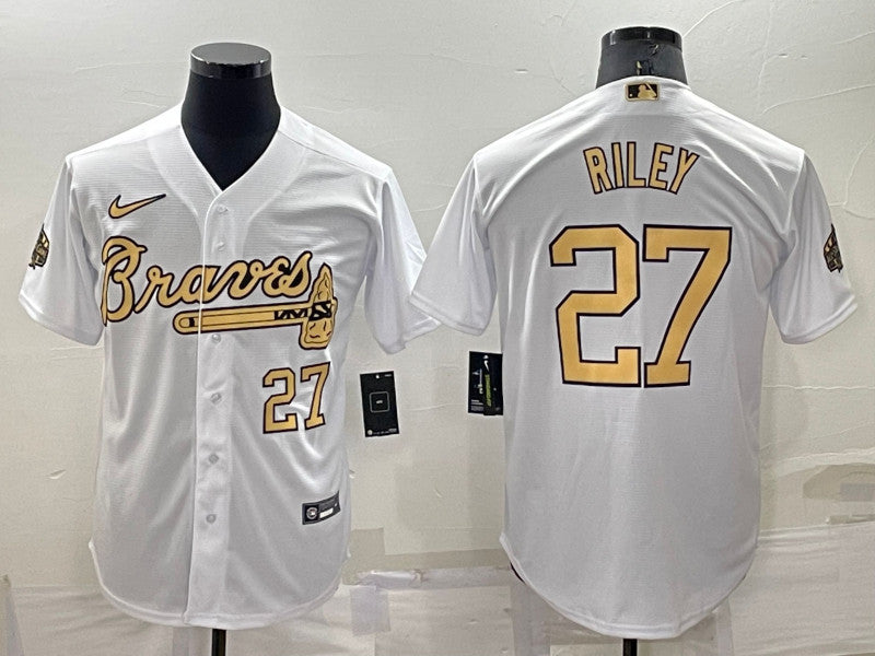 Austin Riley Atlanta Braves white All-Star jersey