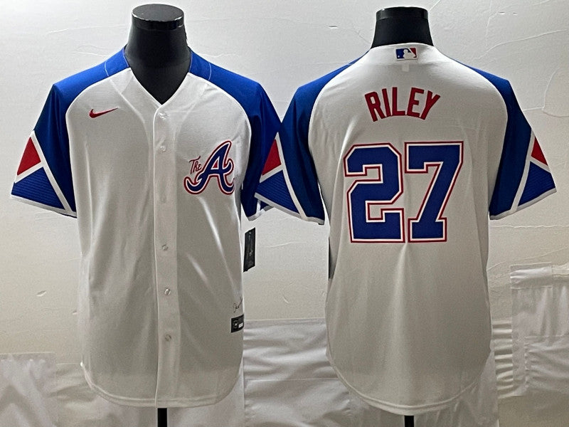 Austin Riley Atlanta Braves white City Connect jersey