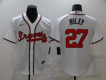 Austin Riley Atlanta Braves white jersey