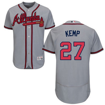 Matt Kemp Atlanta Braves gray jersey