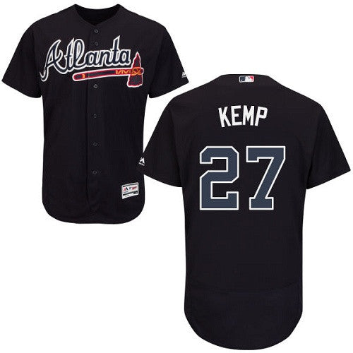 Matt Kemp Atlanta Braves navy jersey