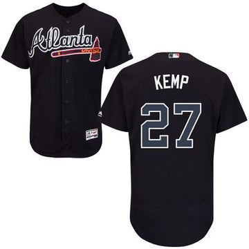 Matt Kemp Atlanta Braves navy jersey