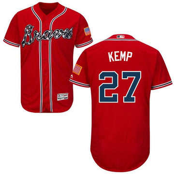 Matt Kemp Atlanta Braves red jersey