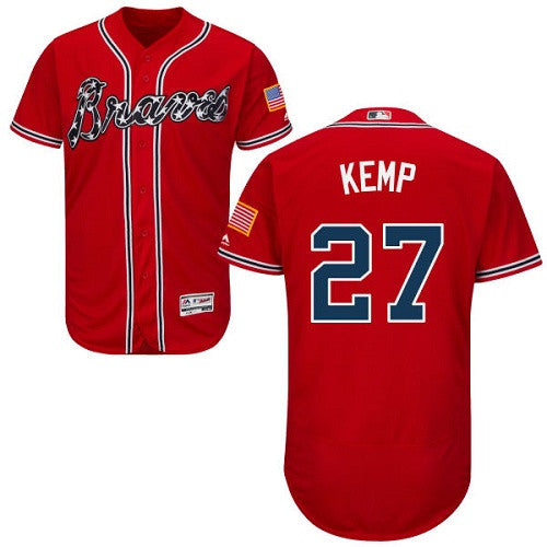 Matt Kemp Atlanta Braves red jersey