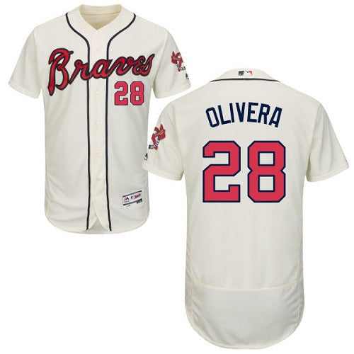 Hector Olivera Atlanta Braves cream jersey