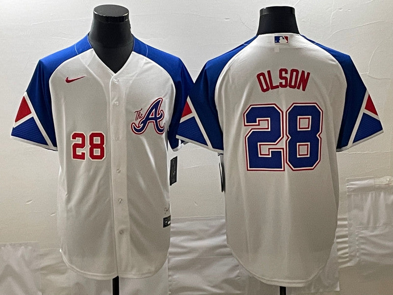 Matt Olson Atlanta Braves white City Connect jersey