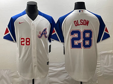 Matt Olson Atlanta Braves white City Connect jersey