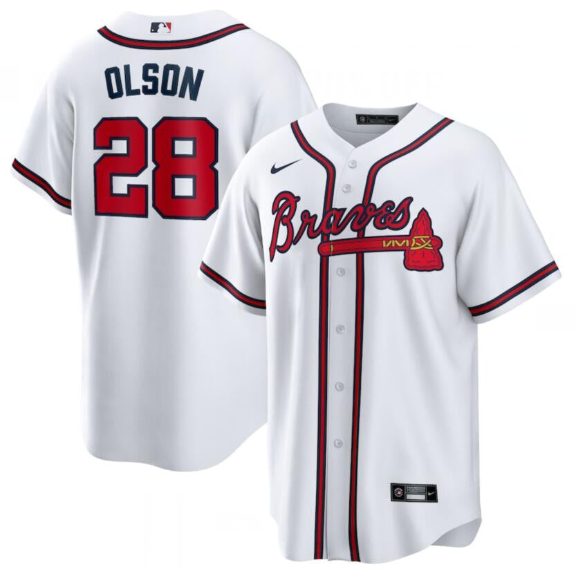 Matt Olson Atlanta Braves white jersey