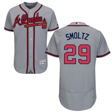 John Smoltz Atlanta Braves gray jersey