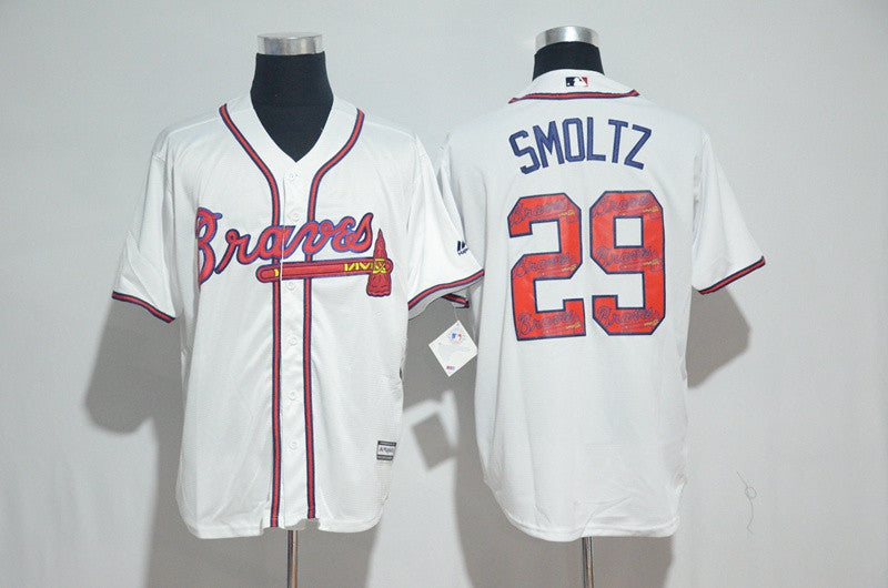 John Smoltz Atlanta Braves white jersey