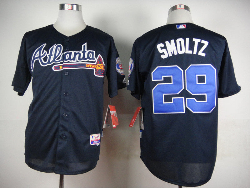 Smoltz Atlanta Braves black jersey